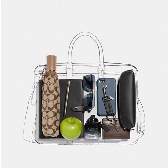 Coach Slim Codura Metropolitan Brief - Picture 2 of 5